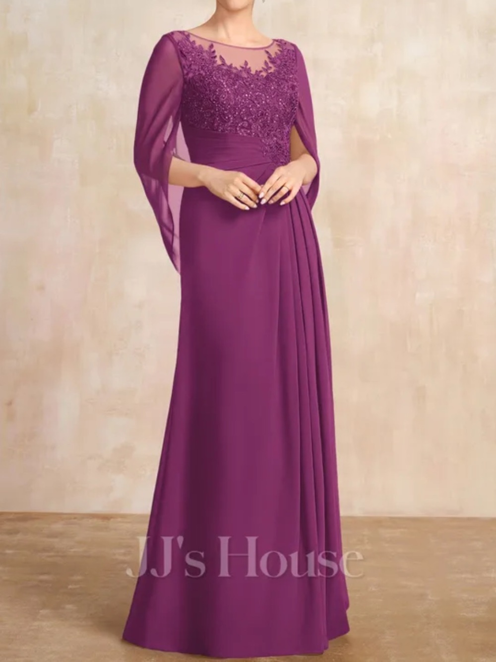JJ’s House Claresa Orchid Mother of the Bride Dress 291093 Size 14